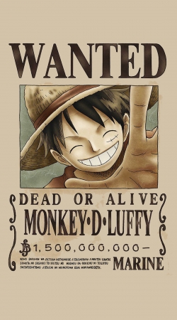 hoesje Wanted Luffy Pirate