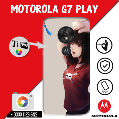 Hoesje Motorola G7 Play met foto's baby