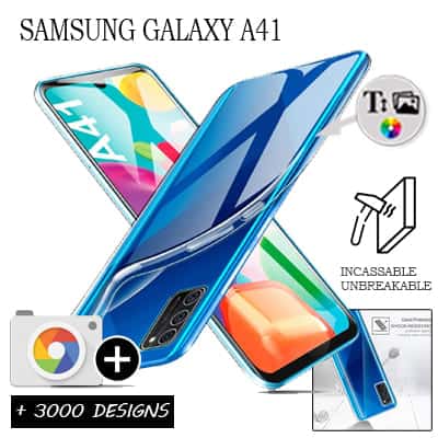Softcase Samsung Galaxy A41 met foto's baby