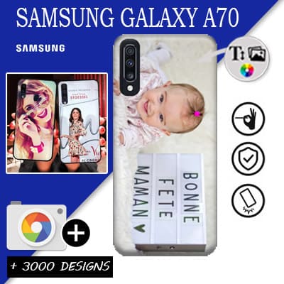 Hoesje Samsung Galaxy A70 met foto's baby