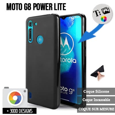 Softcase Moto G8 Power Lite met foto's baby