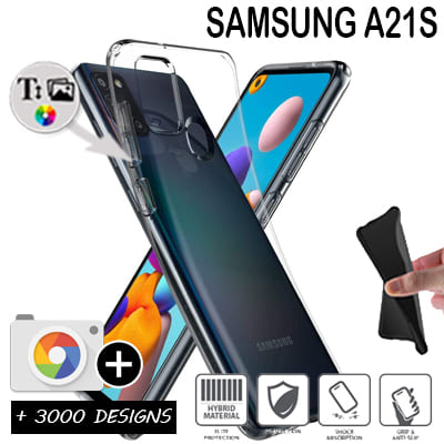 Softcase Samsung Galaxy A21s met foto's baby
