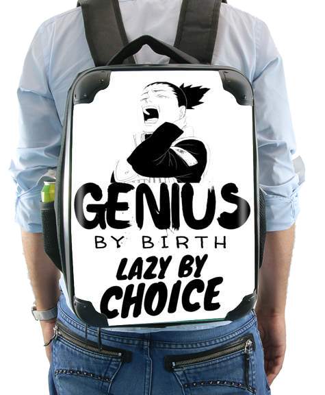  Genius by birth Lazy by Choice Shikamaru tribute voor Rugzak