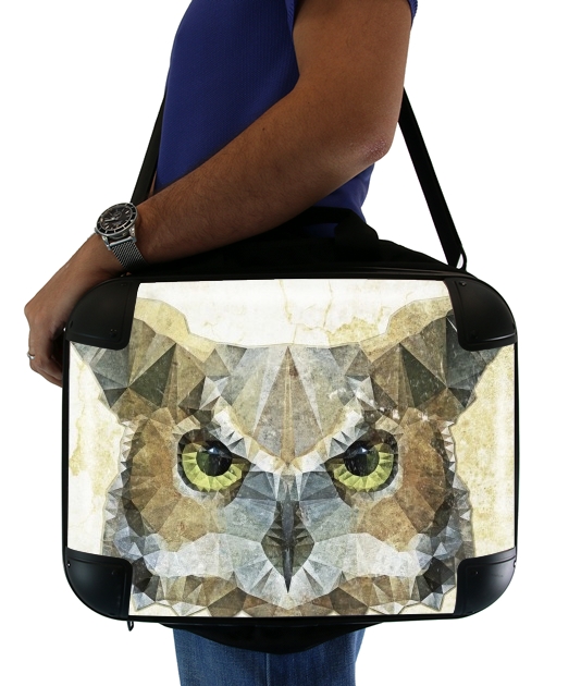  abstract owl voor Laptoptas