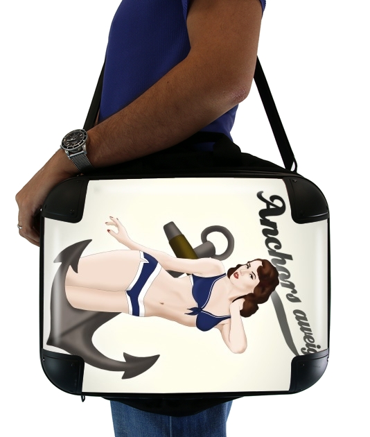  Anchors Aweigh - Classic Pin Up voor Laptoptas