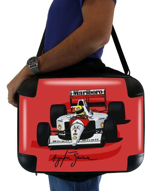  Ayrton Senna Formule 1 King voor Laptoptas