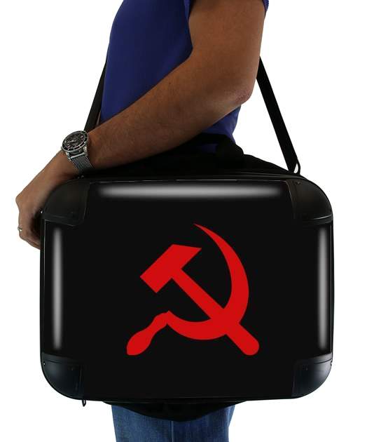  Communist sickle and hammer voor Laptoptas