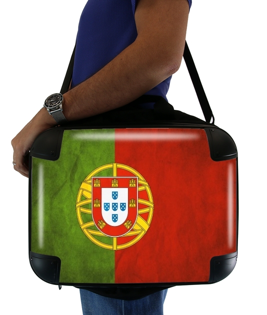  Vintage Flag Portugal voor Laptoptas