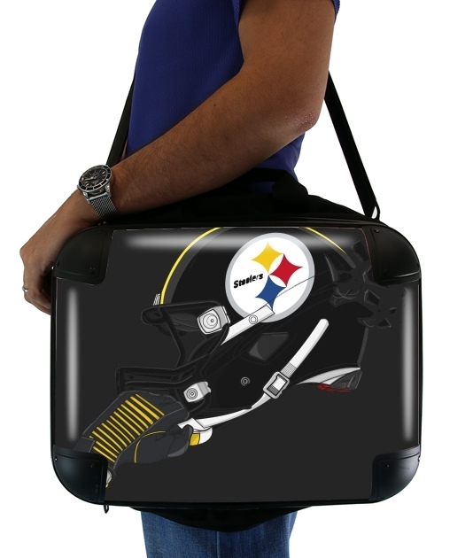  Football Helmets Pittsburgh voor Laptoptas