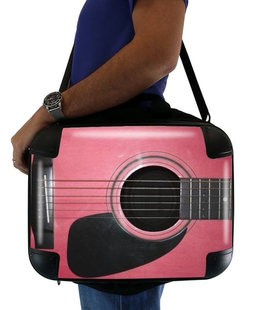  Pink Guitar voor Laptoptas
