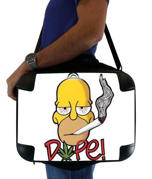  Homer Dope Weed Smoking Cannabis voor Laptoptas