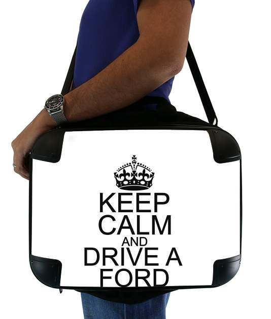  Keep Calm And Drive a Ford voor Laptoptas