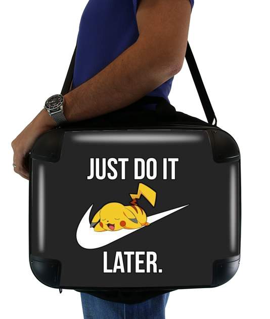  Nike Parody Just Do it Later X Pikachu voor Laptoptas