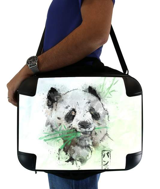  Panda Watercolor voor Laptoptas