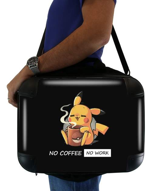  Pikachu Coffee Addict voor Laptoptas