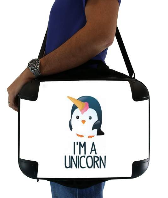  Pingouin wants to be unicorn voor Laptoptas