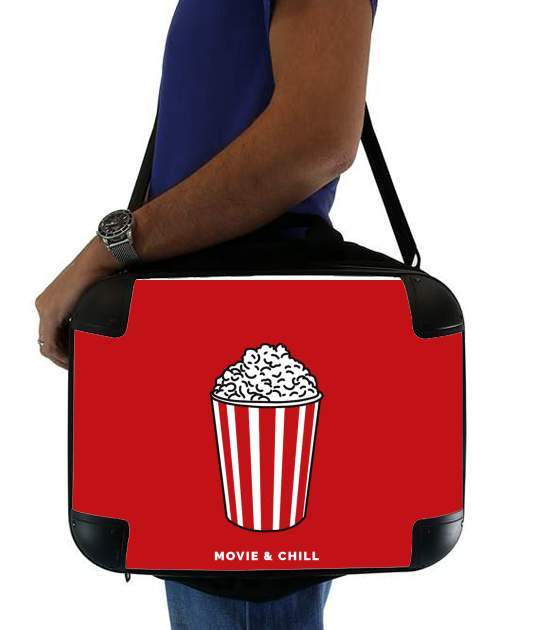  Popcorn movie and chill voor Laptoptas