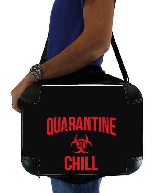  Quarantine And Chill voor Laptoptas