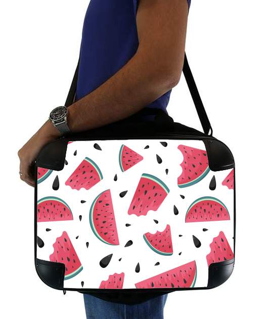  Summer pattern with watermelon voor Laptoptas
