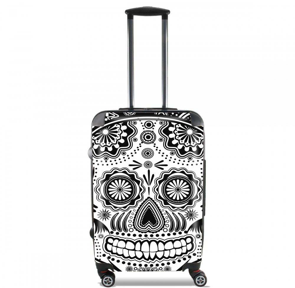  black and white sugar skull voor Handbagage koffers