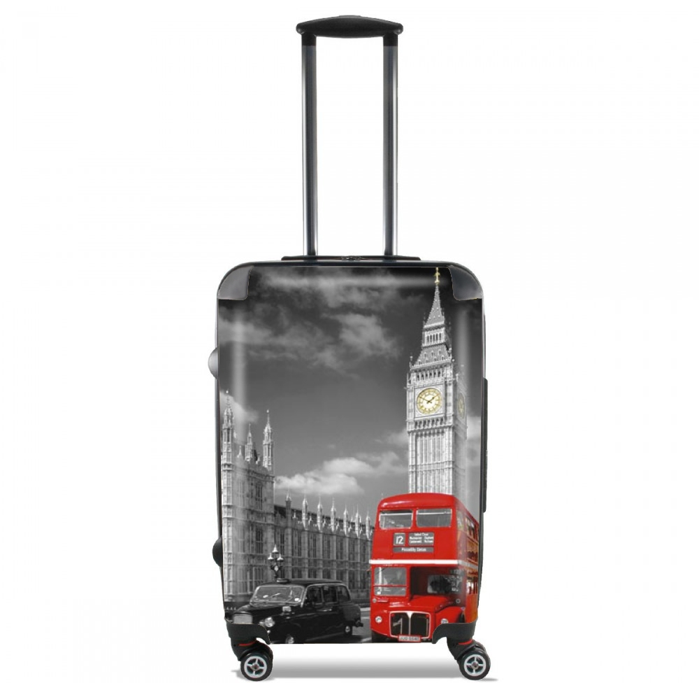  Red bus of London with Big Ben voor Handbagage koffers