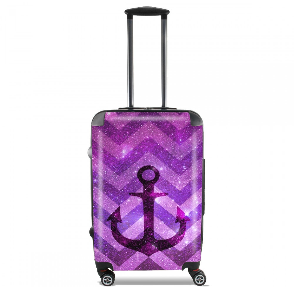  Anchor Chevron Purple voor Handbagage koffers