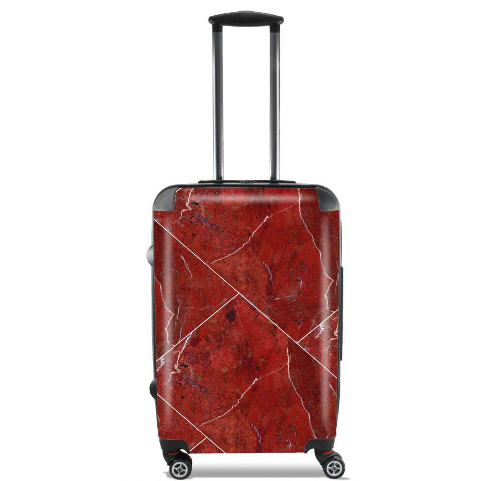  Minimal Marble Red voor Handbagage koffers
