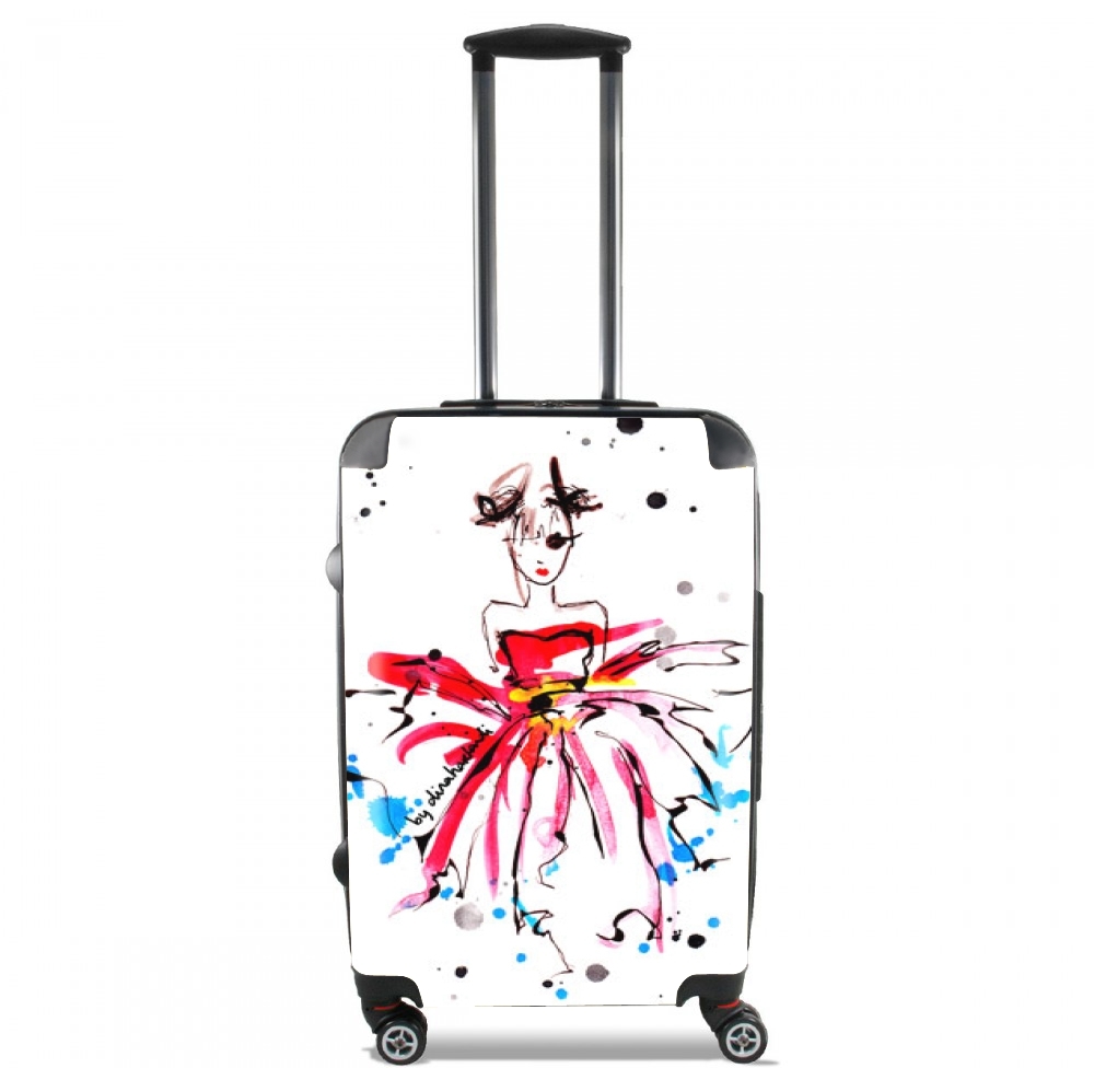  Pink Fashion Girl voor Handbagage koffers