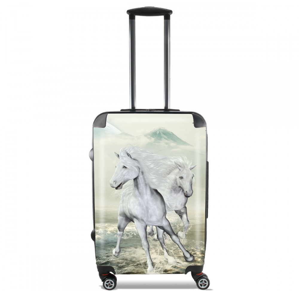  White Horses on the beach voor Handbagage koffers