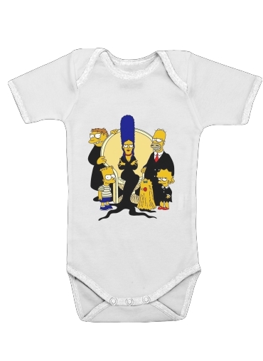  Adams Familly x Simpsons voor Baby short sleeve onesies