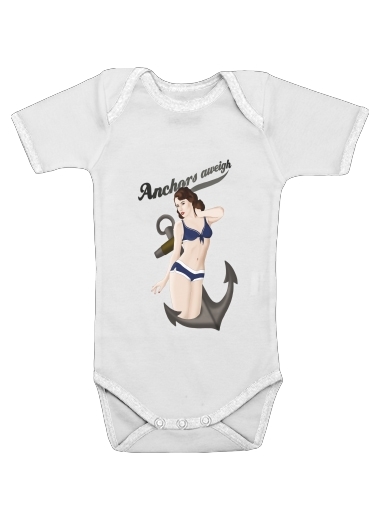  Anchors Aweigh - Classic Pin Up voor Baby short sleeve onesies