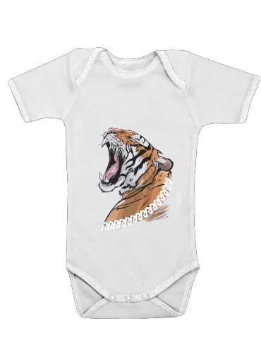  Animals Collection: Tiger  voor Baby short sleeve onesies