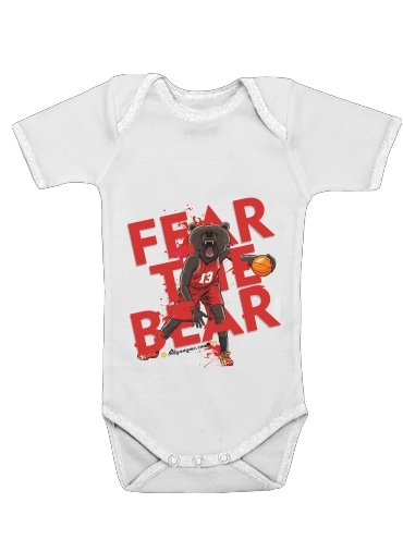  Beasts Collection: Fear the Bear voor Baby short sleeve onesies