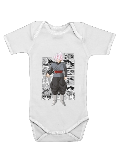  Black Goku Scan Art voor Baby short sleeve onesies