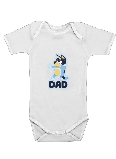  Bluey Dad voor Baby short sleeve onesies