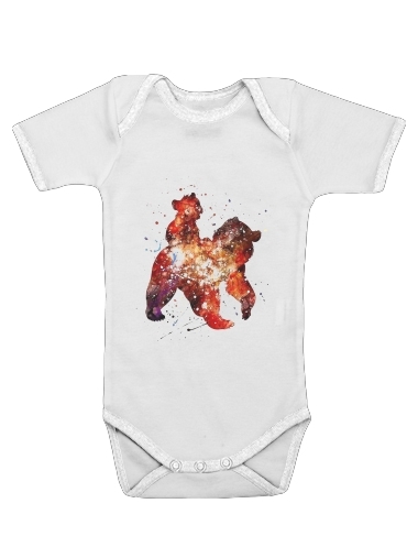  Brother Bear Watercolor voor Baby short sleeve onesies