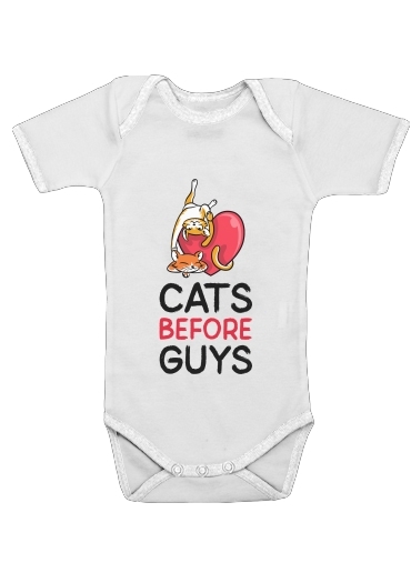  Cats before guy voor Baby short sleeve onesies