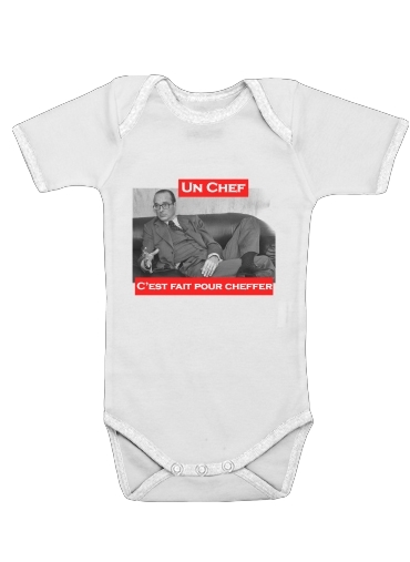  Chirac Un Chef cest fait pour cheffer voor Baby short sleeve onesies