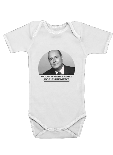  Chirac Vous memmerdez copieusement voor Baby short sleeve onesies