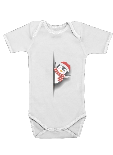  christmas Penguin voor Baby short sleeve onesies