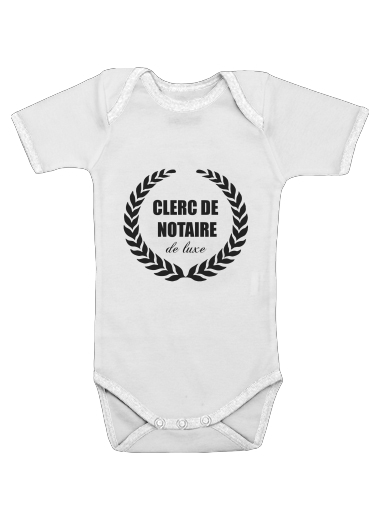  Clerc de notaire Edition de luxe idee cadeau voor Baby short sleeve onesies