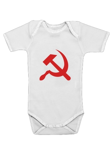  Communist sickle and hammer voor Baby short sleeve onesies