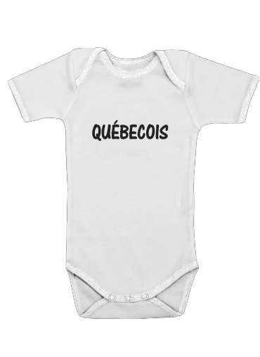  Drapeau Quebec Peinture voor Baby short sleeve onesies