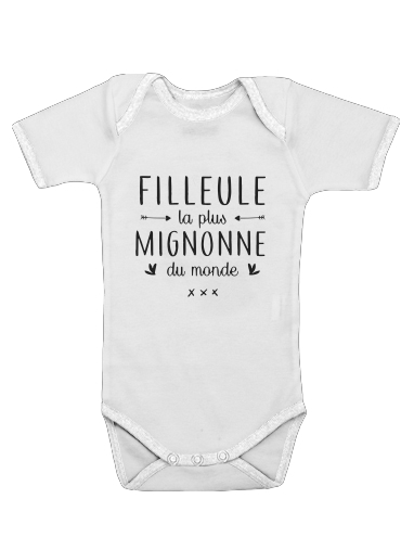 Filleule la plus mignonne du monde voor Baby short sleeve onesies