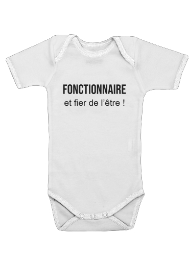  Fonctionnaire et fier de letre voor Baby short sleeve onesies