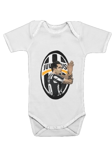  Football Stars: Carlos Tevez - Juventus voor Baby short sleeve onesies