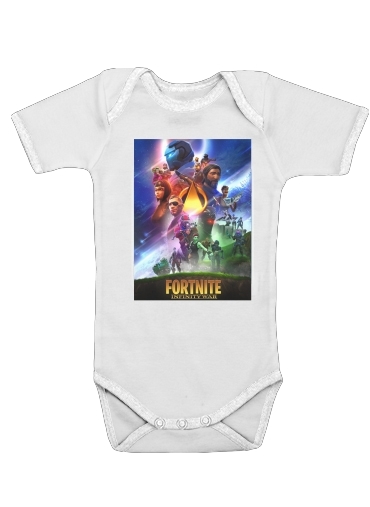  Fortnite Skin Omega Infinity War voor Baby short sleeve onesies