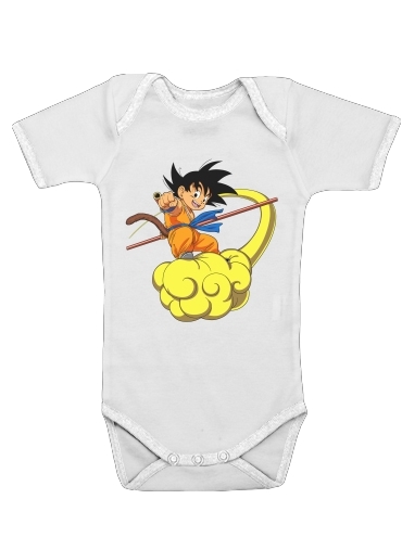  Goku Kid on Cloud GT voor Baby short sleeve onesies