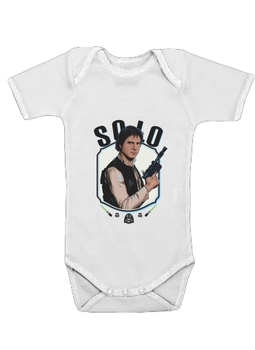  Han Solo from Star Wars  voor Baby short sleeve onesies