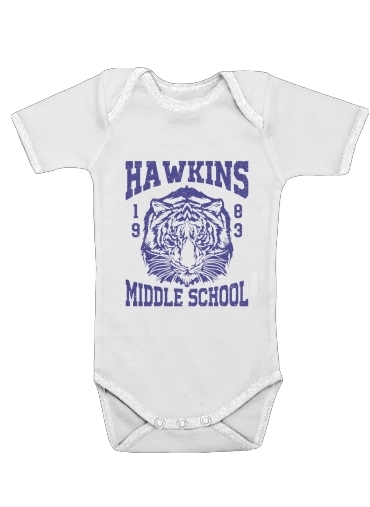  Hawkins Middle School University voor Baby short sleeve onesies